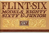 Flint-Six: Models Eighty, Sixty …