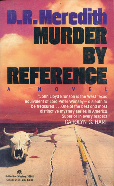 Murder By Reference. D.R. MEREDITH