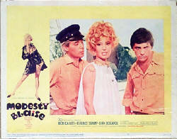 Eight Lobby Cards For The Movie Modesty Blaise. MODESTY BLAISE