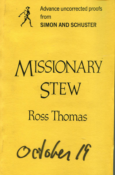 Missionary Stew. ROSS THOMAS