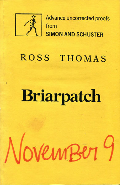 Briarpatch. ROSS THOMAS