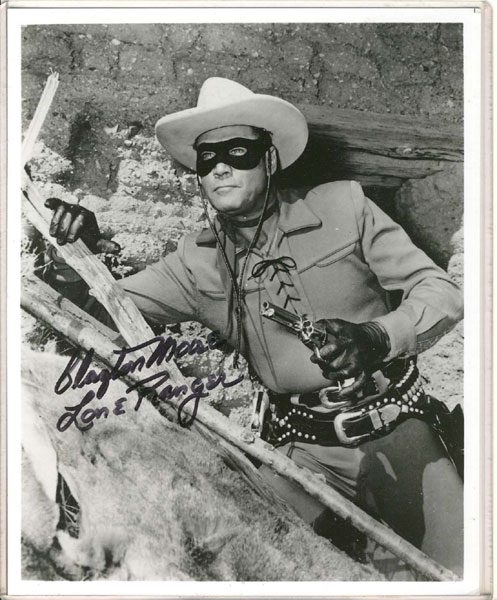 8" X 10" Photograph Of The Lone Ranger. CLAYTON MOORE
