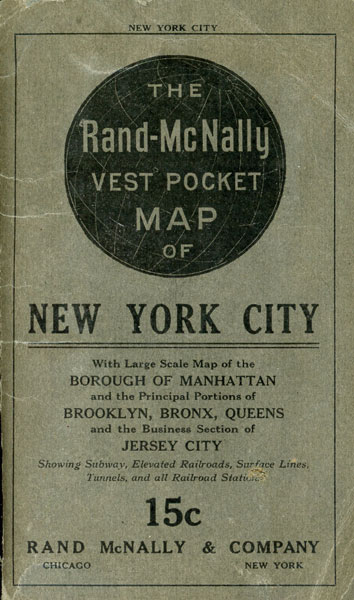 The Rand-Mcnally Vest Pocket Map Of New York City. 