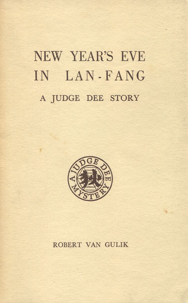 New Year's Eve In Lan-Fang. ROBERT VAN GULIK