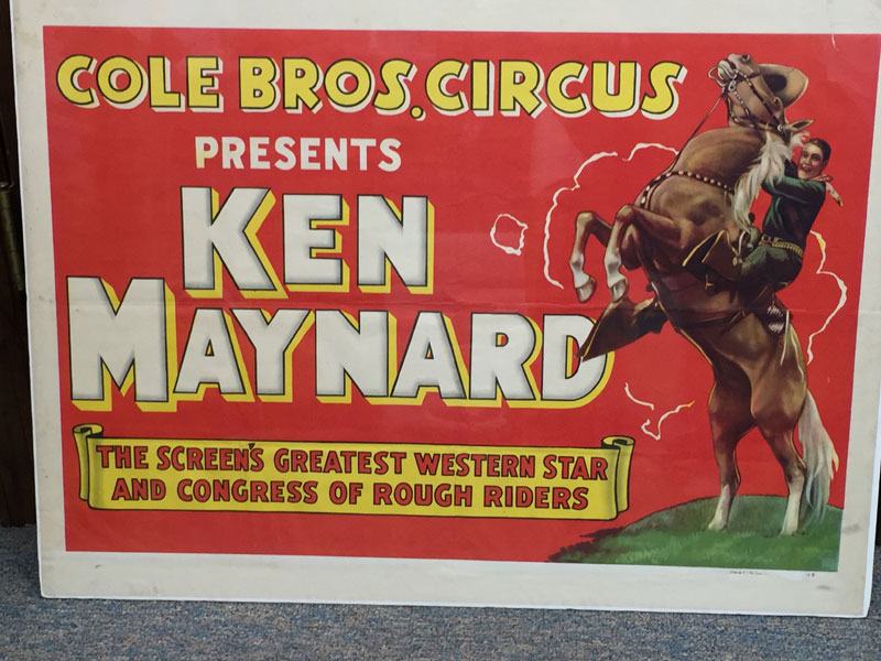 Cole Bros. Circus Presents Ken Maynard, The Screen's Greatest Western Star And Congress Of Rough Riders KEN MAYNARD