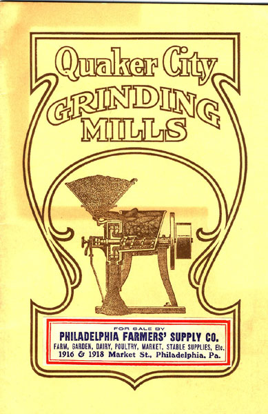 Quaker City Grinding Mills, Established 1867, Incorporated 1903.  A.W. STRAUB