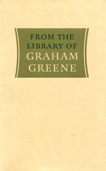 From The Library Of Graham Greene. JEAN MCNEIL