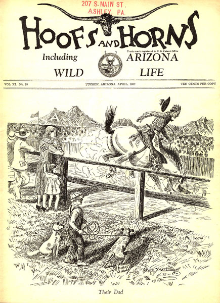 Hoof And Horns Including Arizona Wild Life.  HOPKINS, ETHEL A. [EDITOR].