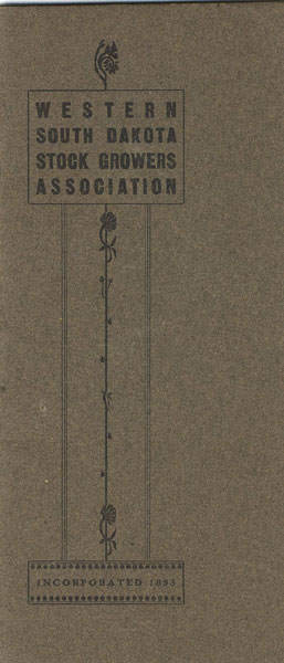 Western South Dakota Stock Growers Association Annual Meeting, April 10th, 1906. STEWART, F. M. [SEC'Y-TREAS].