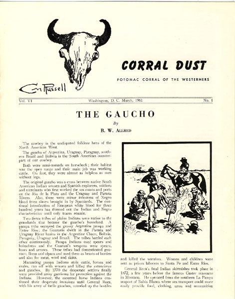 The Gaucho. B.W. ALLRED