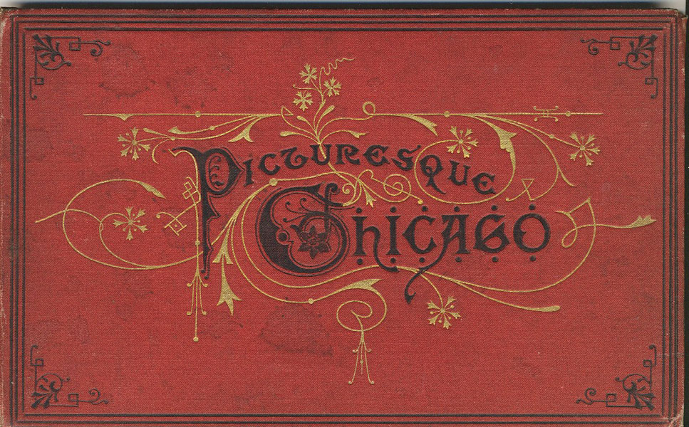 Picturesque Chicago. Accordian Style Viewbook. Chicago Engraving Company