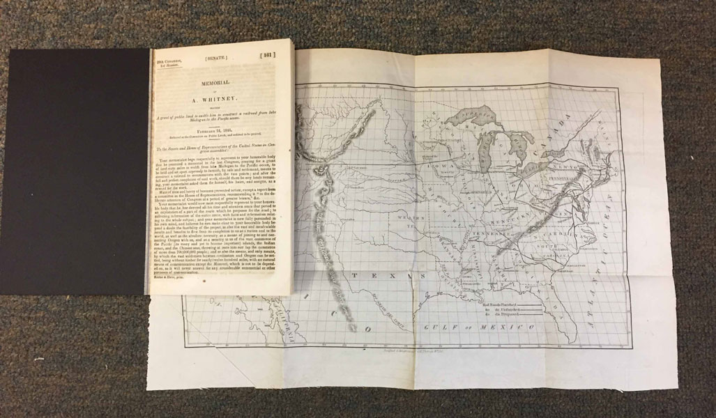 Memorial Of A. Whitney, Praying A Grant Of Public Land To Enable Him To Construct A Railroad From Lake Michigan To The Pacific Ocean A. WHITNEY
