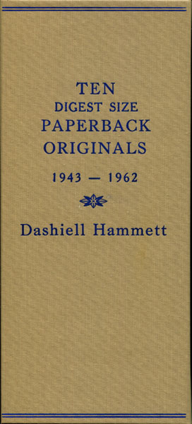 Dashiell Hammett Collection Of The Ten  Digest Size Paperback Originals DASHIELL HAMMETT