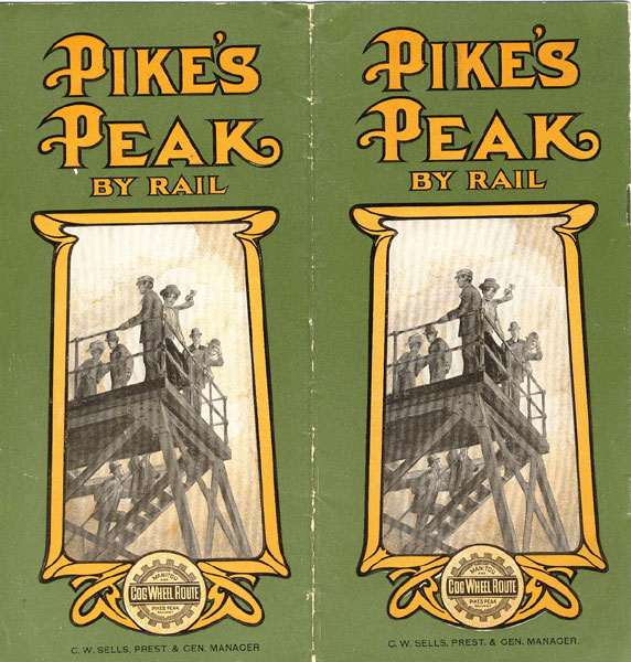 Pikes Peak By Rail. Cog Wheel Route Manitou And Pike'S Peak Railway