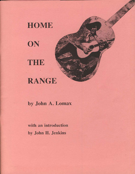 Home On The Range JOHN A. LOMAX