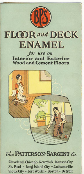Bps Floor And Deck Enamel For Use On Interior And Exterior Wood And Cement Floors The Patterson-Sargent Co., Cleveland, Ohio, Et Al