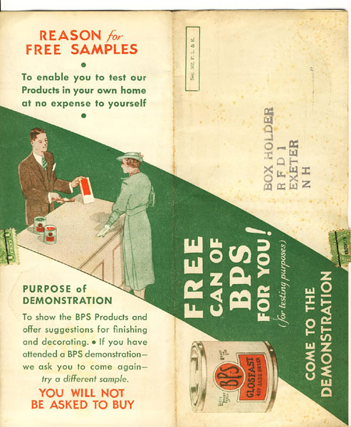 Bps Free Can Of Bps For You! (For Testing Purposes) The Patterson-Sargent Co., Cleveland, Ohio, Et Al