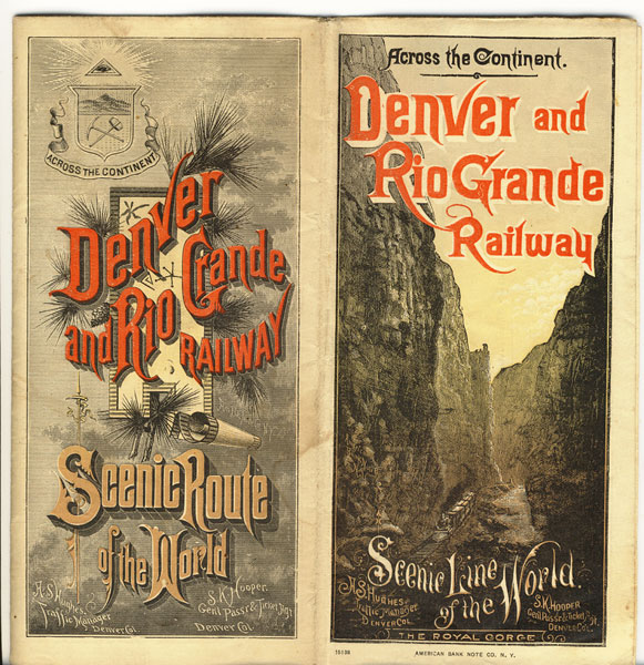 Across The Continent. Scenic Line Of The World Denver & Rio Grande Railway