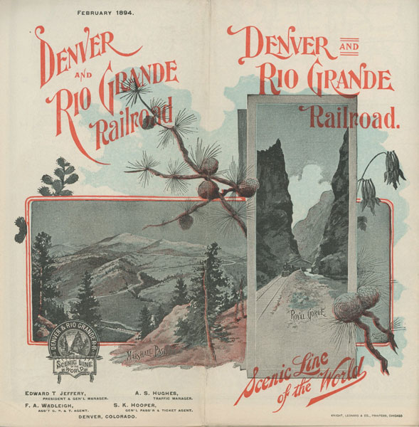 Scenic Line Of The World Denver & Rio Grande Railroad