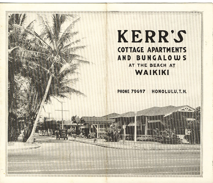 Kerr's Cottage Apartments And Bungalows At The Beach At Waikiki KERR'S COTTAGE APARTMENTS AND BUNGALOWS