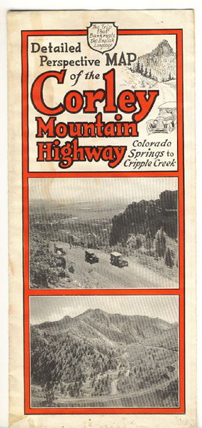 Detailed Perspective Map Of The Corley Mountain Highway, Colorado Springs To Cripple Creek Colorado Springs Chamber Of Commerce