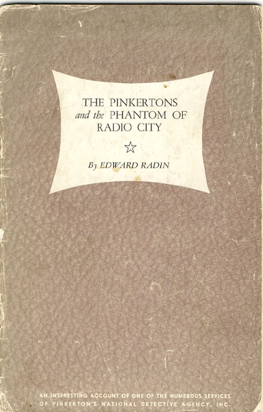 The Pinkertons And The Phantom Of Radio City (Cover Title) EDWARD RADIN