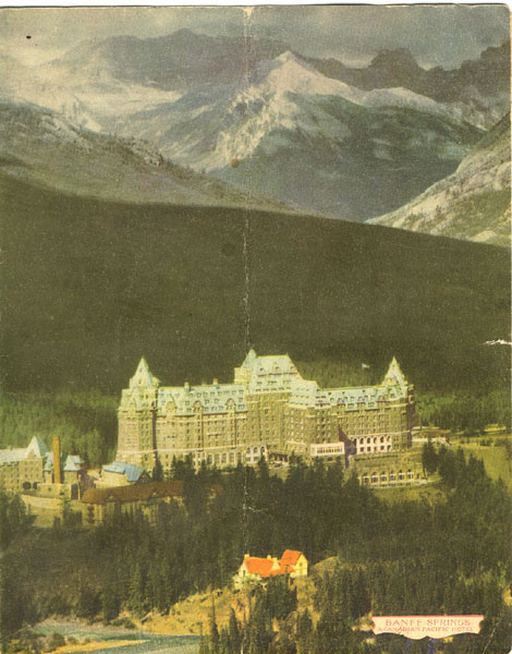 Banff Springs Hotel Dinner Menu 1948 CANADIAN PACIFIC HOTELS