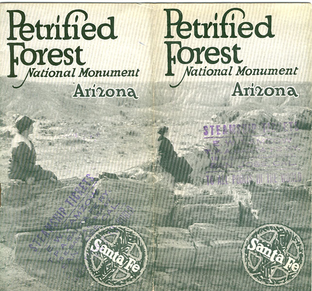 Petrified Forest National Monument, Arizona. TOPEKA AND SANTA FE RAILWAY CO. THE ATCHISON