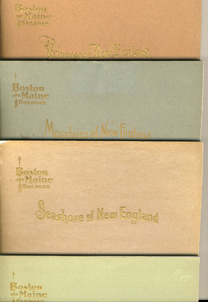 Picturesque New England, Historical Miscellaneous. Four Volumes: Picturesque New England; Mountains Of New England; Seashore Of New England; & Rivers Of New England BOSTON AND MAINE RAILROAD