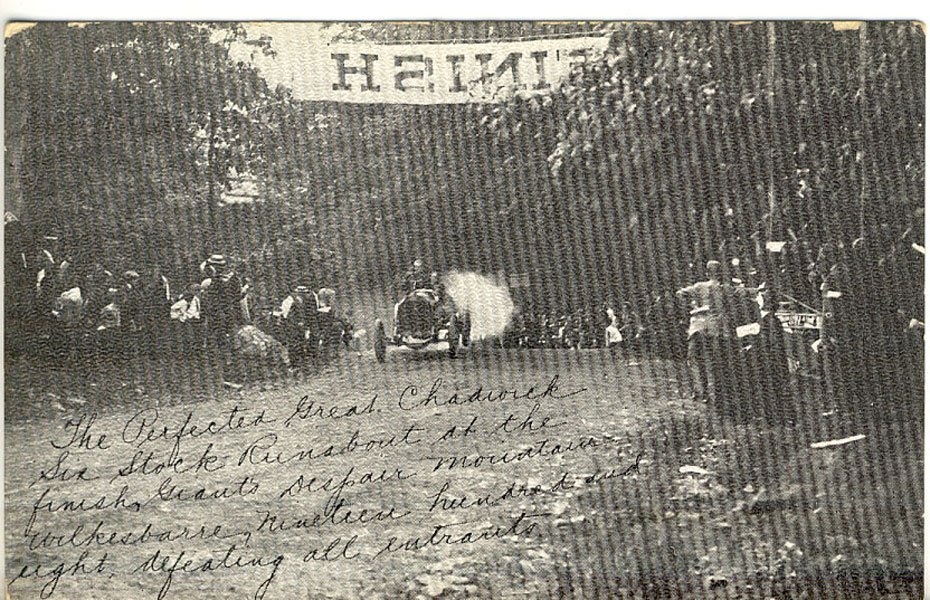 Postcard - Giants Despair Hillclimb, Laurel Run, Pennsylvania, 1908 