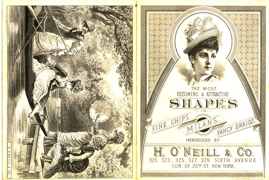 The Most Becoming & Attractive Shapes In Fine Chips, Milans, Fancy Braids. Introduced By H. O'Neill & Co H. O'NEILL & CO