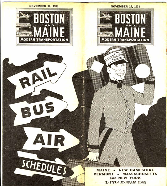 Boston And Maine Modern Transportation. Rail, Bus, Air Schedules BOSTON AND MAINE MODERN TRANSPORTATION