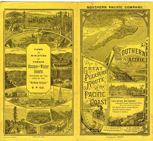 Northern Division Southern Pacific, The Great Route Of The Pacific Coast SOUTHERN PACIFIC COMPANY