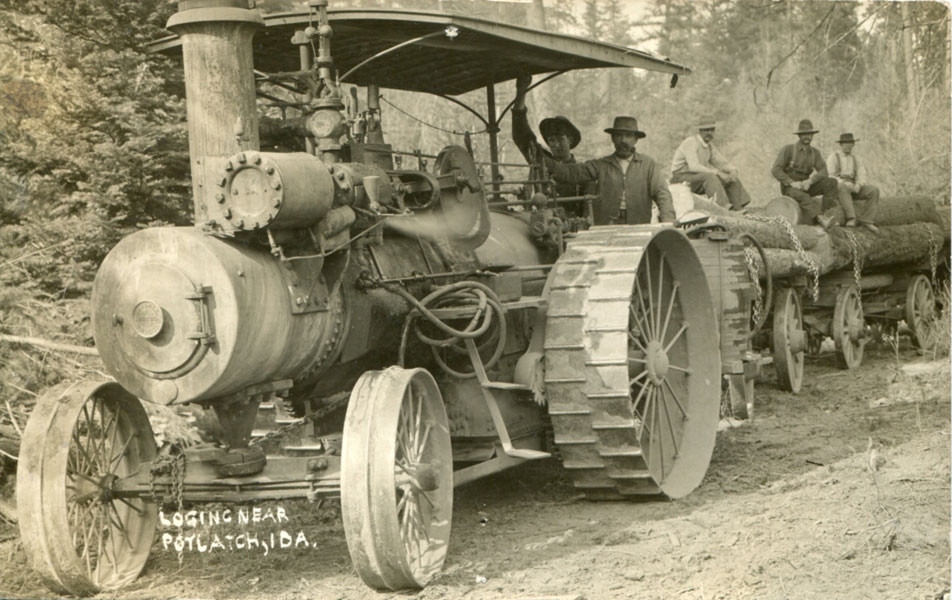 Loging Near Potlatch, Ida Russell Potlatch Lumber Company, Potlatch, Idaho