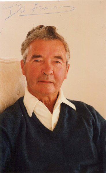 Dick Francis Signed Color Photograph DICK FRANCIS