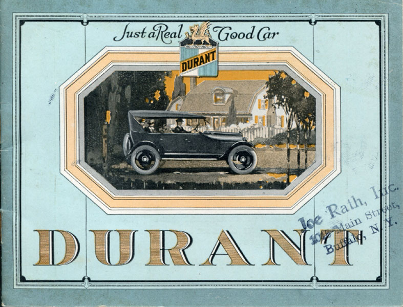 Durant. Just A Real Good Car INC DURANT MOTORS