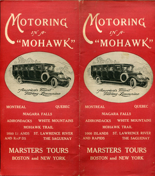 Motoring In A "Mohawk," America's  Finest Touring Limousine. Montreal, Quebec, Niagara Falls, Adirondacks, White Mountains, Mohawk Trail, 1000 Islands, St. Lawrence River And Rapids, The Saguenay BOSTON AND NEW YORK MARSTERS TOURS