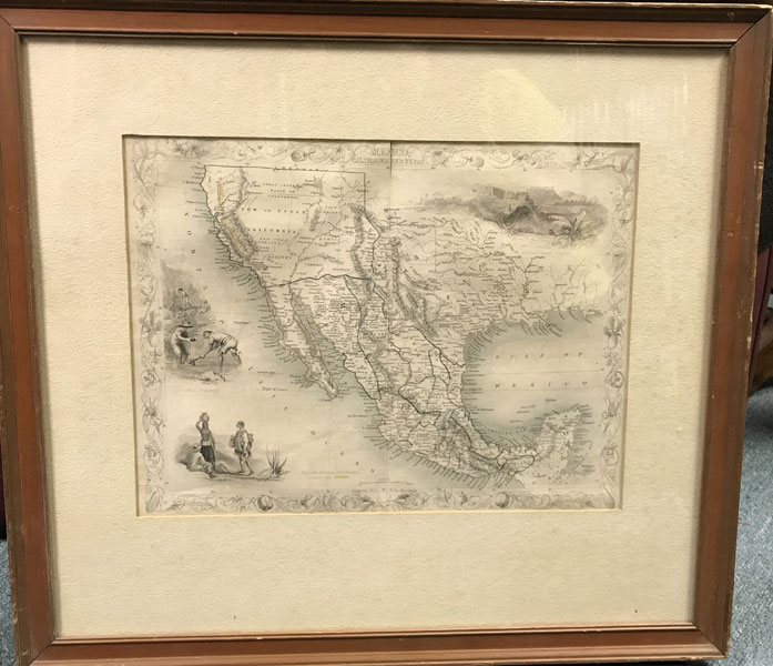 Map Of Mexico, Texas, And California J RAPKIN