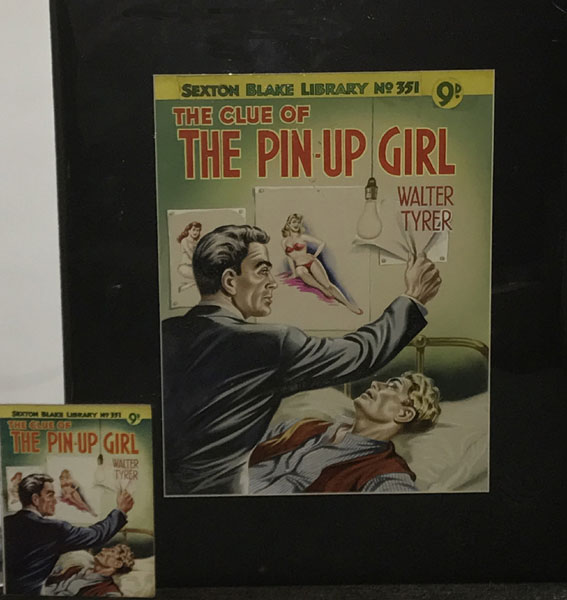 Original Artwork For "The Clue Of The Pin-Up Girl". A Sexton Blake Library Title UNKNOWN ARTIST