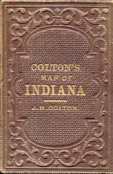 Colton's Map Of Indiana J. H COLTON