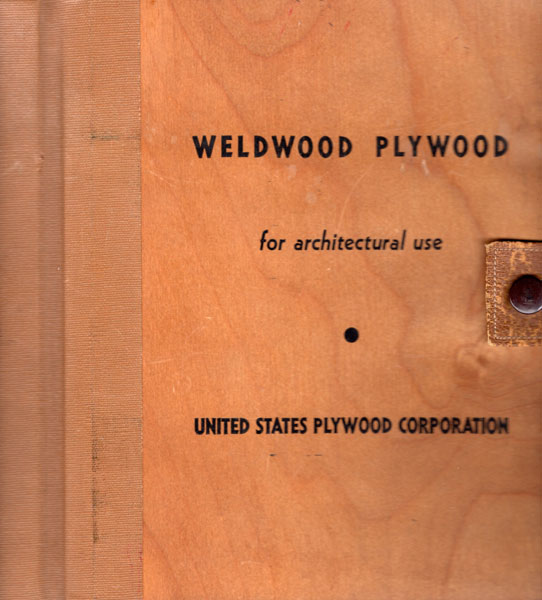 Weldwood Plywood For Architectural Use. Trade Catalogue UNITED STATES PLYWOOD CORPORATION