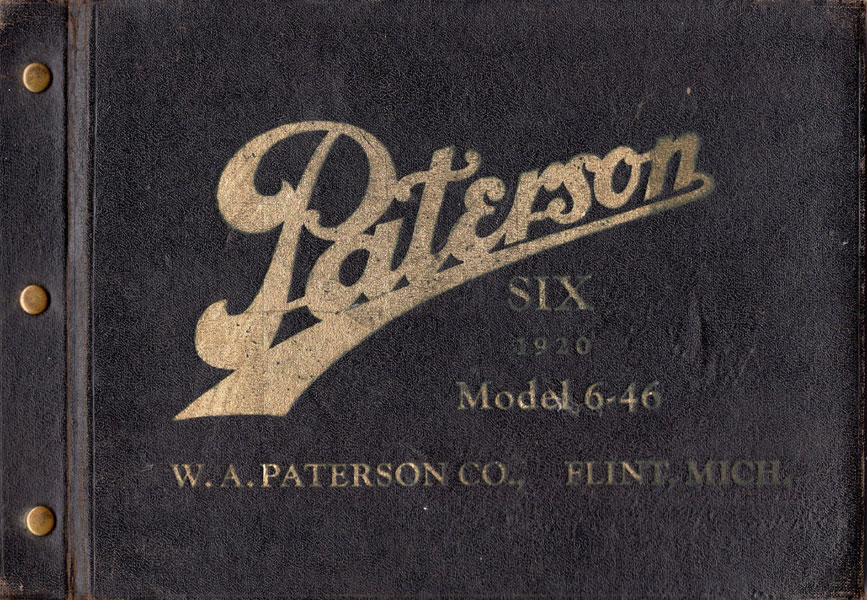 Paterson Six, 1920, Model 6-46 Dealer Photographic Showroom Album W. A. PATERSON