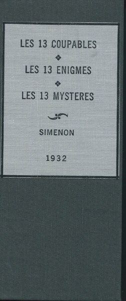 Les 13 Coupables (With) Les 13 Enigmes (With) Les 13 Mysteres. GEORGES SIMENON