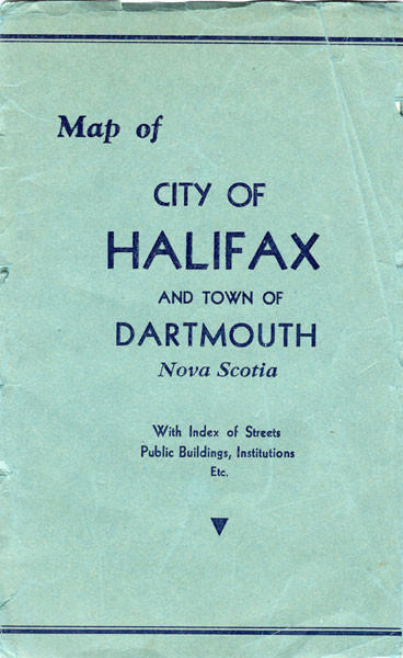 Map Of City Of Halifax And Town Of Dartmouth, Nova Scotia With Index Of Streets, Public Buildings, Institutions, Etc. 