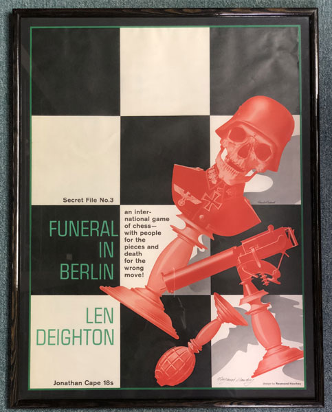 Original Color Poster By Raymond Hawkey For "Funeral In Berlin" DEIGHTON, LEN [STORY BY] & RAYMOND HAWKEY [POSTER ARTWORK BY]