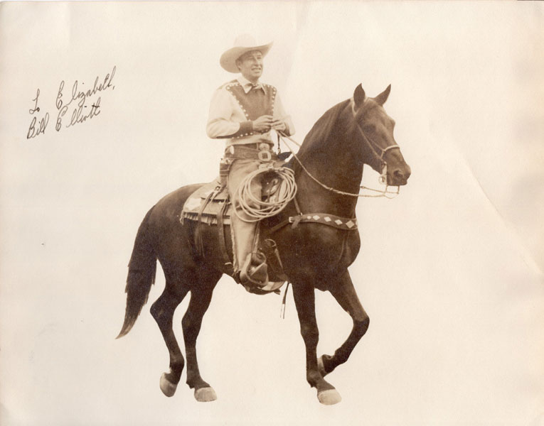 8" X 10" Black & White  Signed Photograph Of Western Movie Star "Wild Bill Elliott" "WILD" BILL ELLIOTT