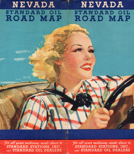 Nevada. Standard Oil Road Map Standard Oil Company Of California