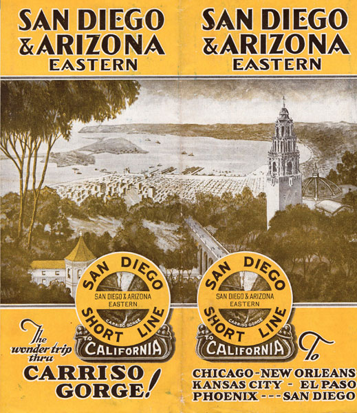 San Diego & Arizona Eastern. The Wonder Trip Through Carriso Gorge! SAN DIEGO & ARIZONA EASTERN RAILWAY COMPANY