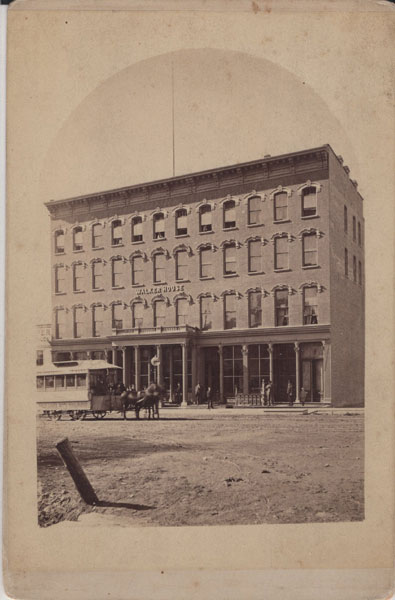 Photograph Of The Walker House, Salt Lake City, Utah, Circa 1875 C. R SAVAGE