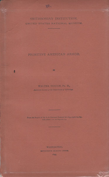 Primitive American Armor WALTER HOUGH